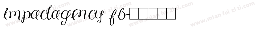 impactagency fb字体转换